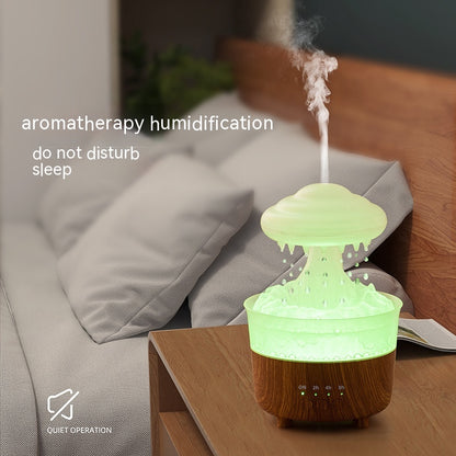 Creative Colorful Light Raindrops Aroma Diffuser Desktop Humidifier Home Decor