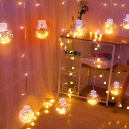 12 Wishing Ball LED Curtain String Lights (✨✨ 50% OFF )