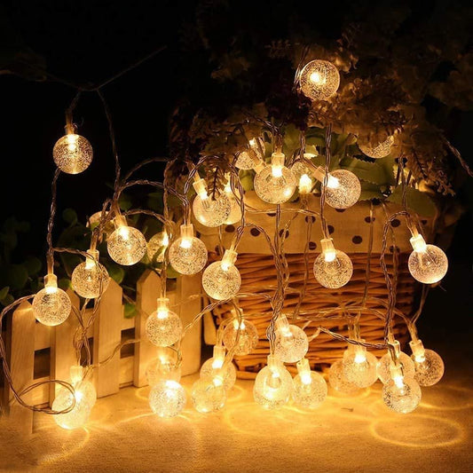 Crystal Balls 16 LED String Light