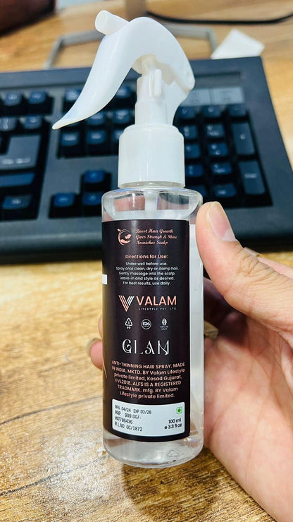 Glam Anti-Thinning Hair Spray - Volumizing Day Spray 100ml (5/5 ⭐⭐⭐⭐⭐ 90,022 Reviews)