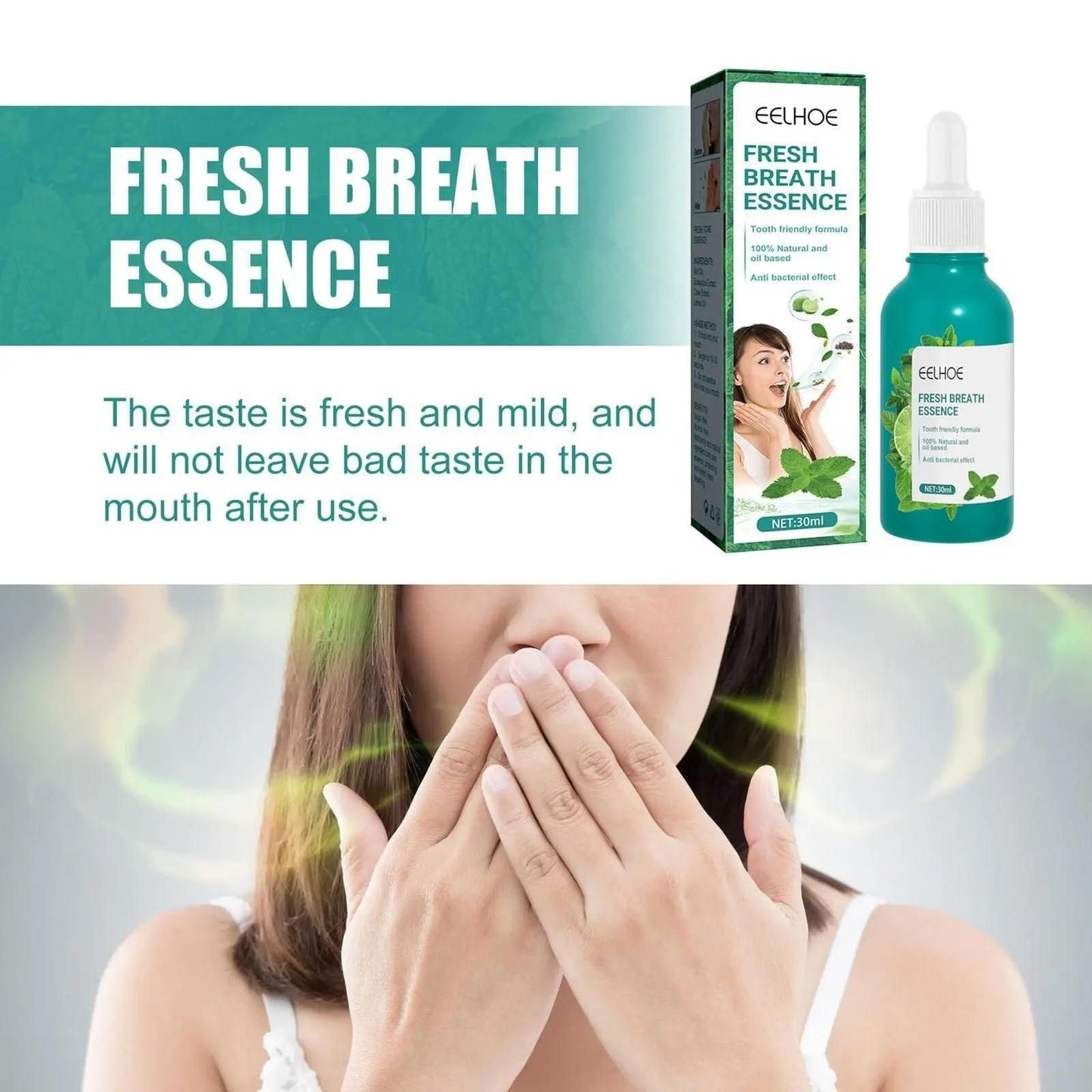 Fresh Breath Essence Breath Care Drop 30ml (4.9/5 ⭐⭐⭐⭐⭐ 90,022 Reviews)