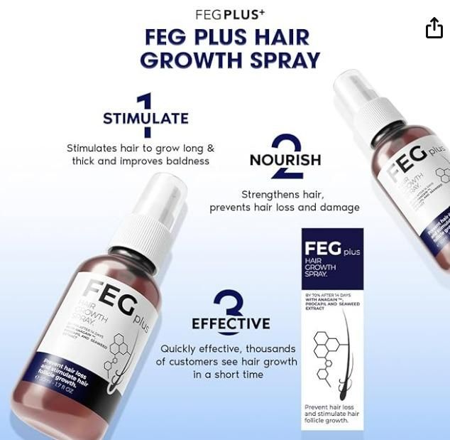 FEGPLUS Hair & Beard Growth Serum (50ml)